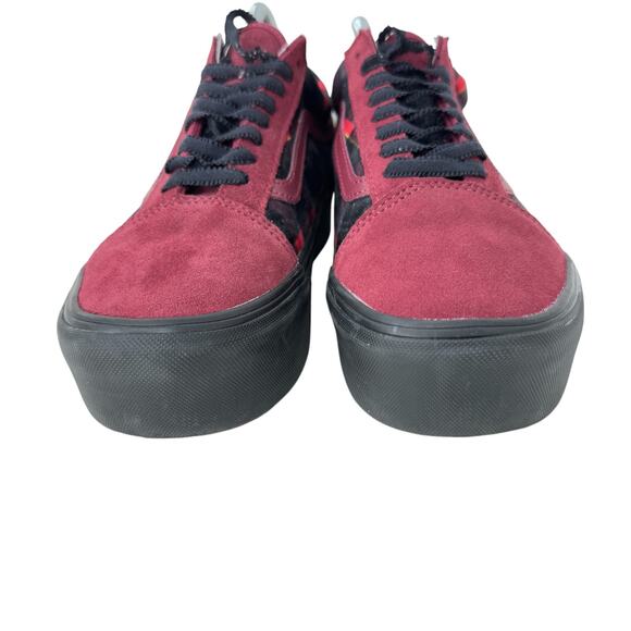 Vans Old Skool Stackform Sneakers Unisex Size M7.5/W9.0 Red Plaid Lace Up 721356 - Picture 3 of 11